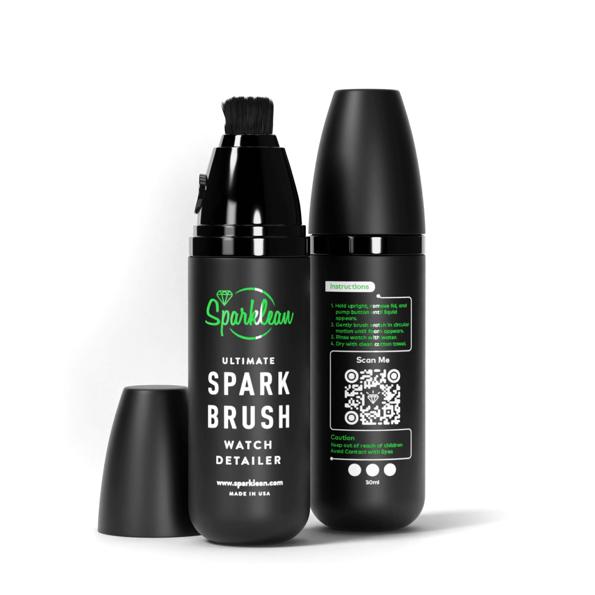 SparkBrush™ by Sparklean® | Soft-Bristle Cleaner for Luxury Watches & Fine Jewelry